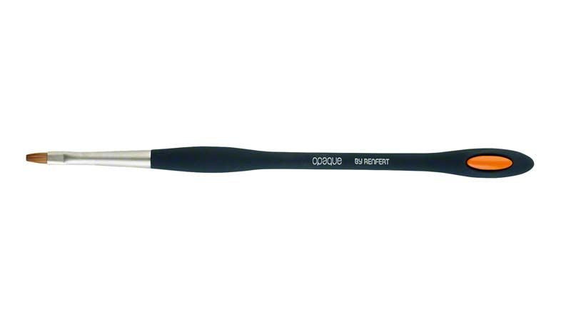 Opakerpinsel mit ergonomischem Griff für präzise Dentalanwendungen.
