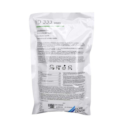 Nachfüllbeutel mit FD 333 Wipes, 12 x 110 Desinfektionstücher.