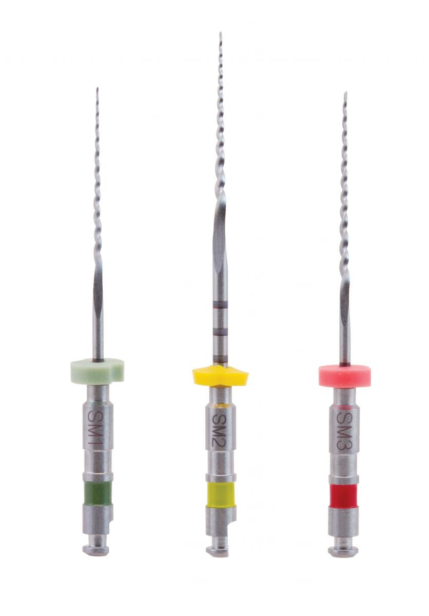 Endodontische Feilen SybronEndo TF® Adaptive, Set mit SM1, SM2, SM3.