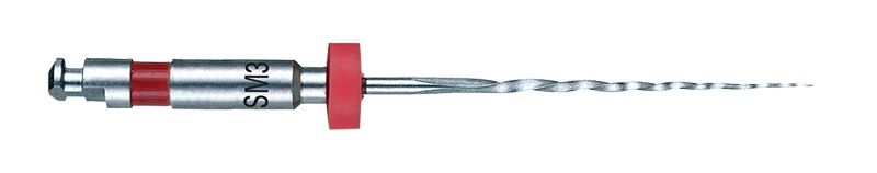 Hochwertige Endofeile SybronEndo TF® Adaptive SM3 mit rot markiertem Griff.