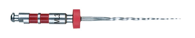 Endodontische Feile SybronEndo TF® Adaptive 27mm ML3 mit rotem Ring.
