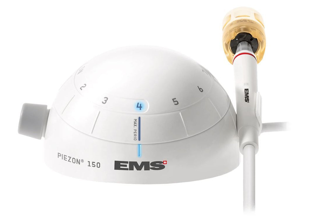 Piezon® 150 ohne Licht mit Handstück und Kabel in Nahaufnahme.