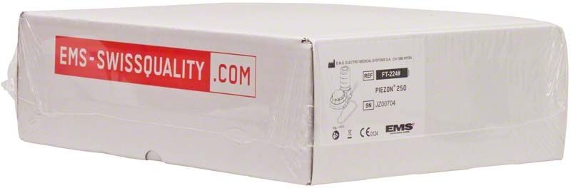 Verpackung des PIEZON® 250 Ultraschallgeräts mit LED Licht von medic-star.