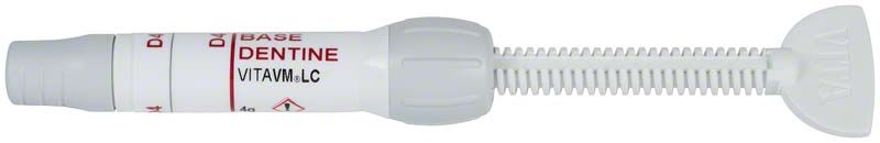 VITAVM®LC BASE DENTINE D4 Spritze mit Schraubverschluss.