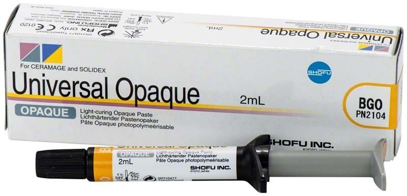 Universelle lichtgehärtete Opaque-Paste in Spritze, 2 ml.