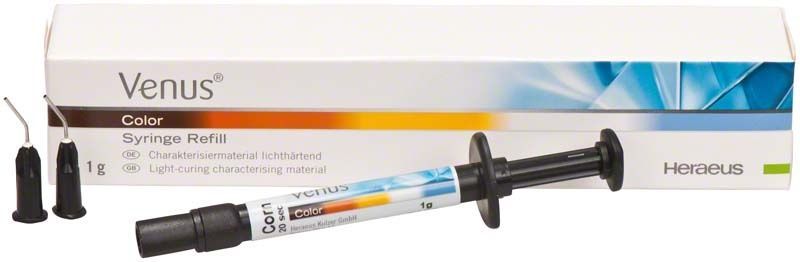 Venus Color Spritze Corn mit Verpackung und zwei Aufsatzspitzen