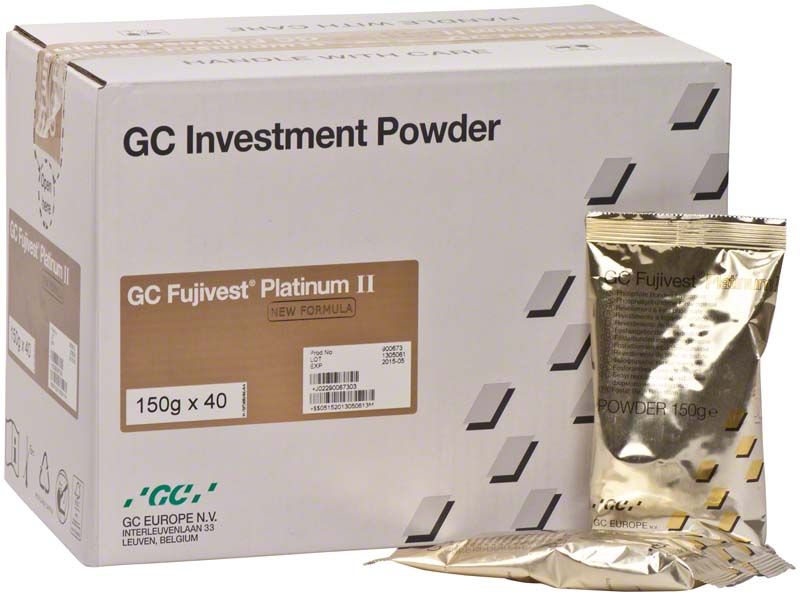 GC Fujivest® Platinum II Pulver Verpackung mit Einzelbeutel, 150g x 40.