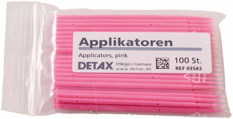 Rosa smartseal® cervi Applikatoren in transparenter Verpackung, 100 Stück.