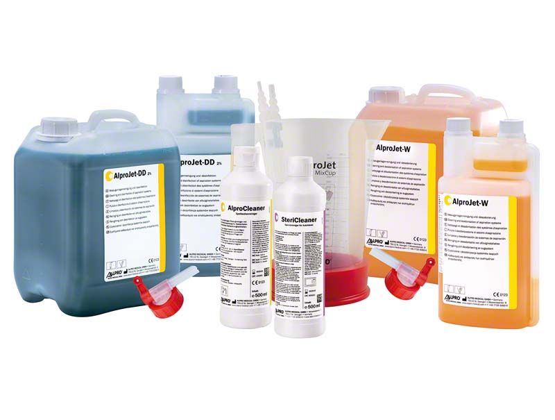 Alprojet DD Starter Set mit Desinfektionskonzentrat und Zubehör für Zahnarztpraxen