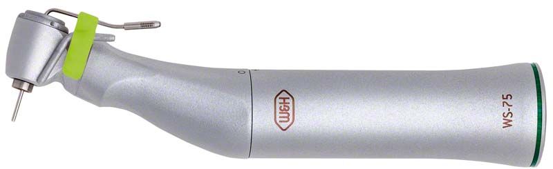 Chirurgisches Winkelstück Typ WS-75 ohne Licht in silberner Farbe.