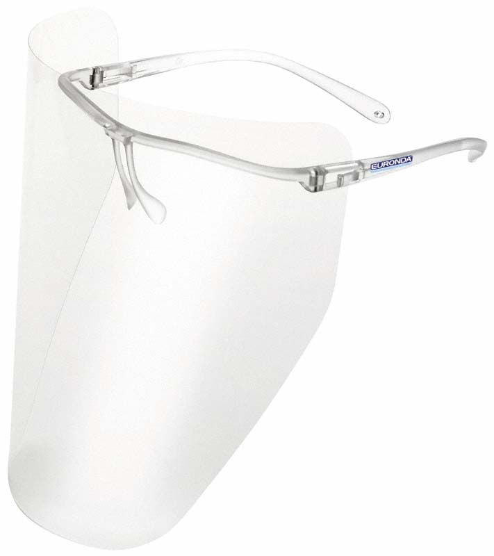 Monoart Gesichtsschutzvisier mit transparentem Schild und Rahmen.