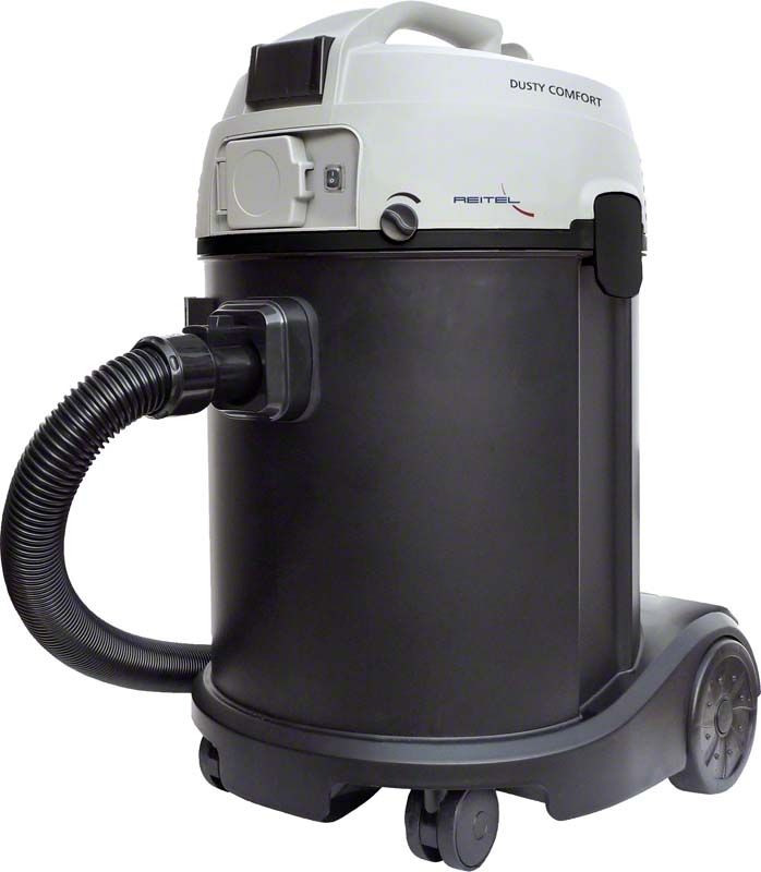 Nass- und Trockensauger DUSTY COMFORT mit schwarzem Korpus und Schlauch.