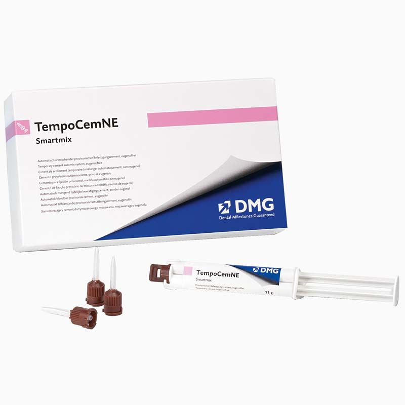 TempoCem NE Smartmix Spritzen und Verpackung mit Mischkanülen.