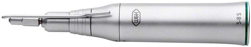 Chirurgisches Sägehandstück Typ S-8 S ohne Licht, silberfarben.