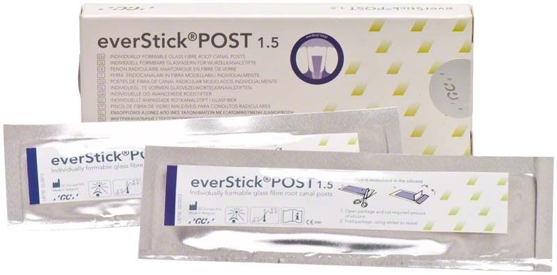 everStick®POST Refill 1,5 mm in Einzelverpackungen vor der Produktbox.