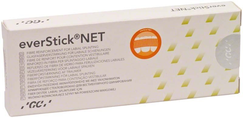 Verpackung von everStick®NET Glasfaserverstärkung für labiale Schienungen.