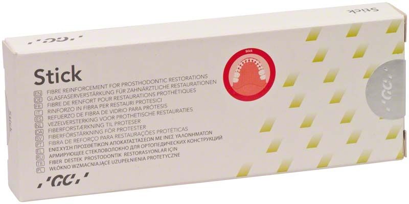 Verpackung des Sticks zur prothetischen Zahnrestauration, 4 x 15 cm.