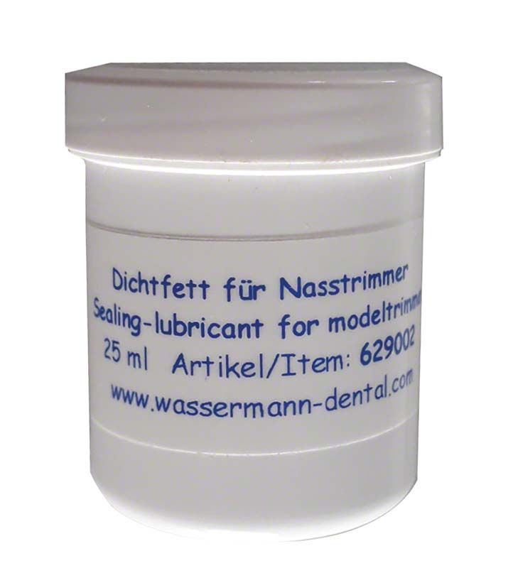 Dichtfett für Nasstrimmer in 25ml Tube mit blauer Aufschrift.