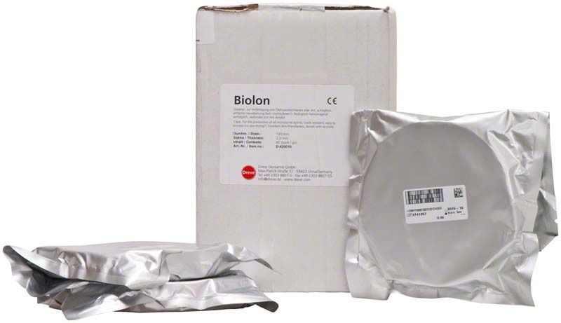 Biolon Tiefziehfolien 120 x 2,0mm Verpackung und versiegelte Folien.