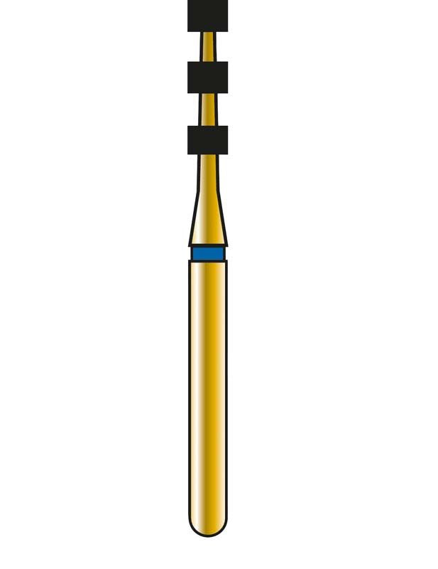 Detaillierte Nahaufnahme eines Diatech Diamant FG G834-314-021-6.8-ML Instruments.