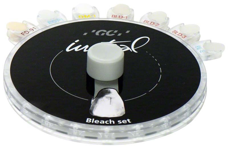 GC Initial Shade Guides Bleach Set mit Farbmuster in Kreisform