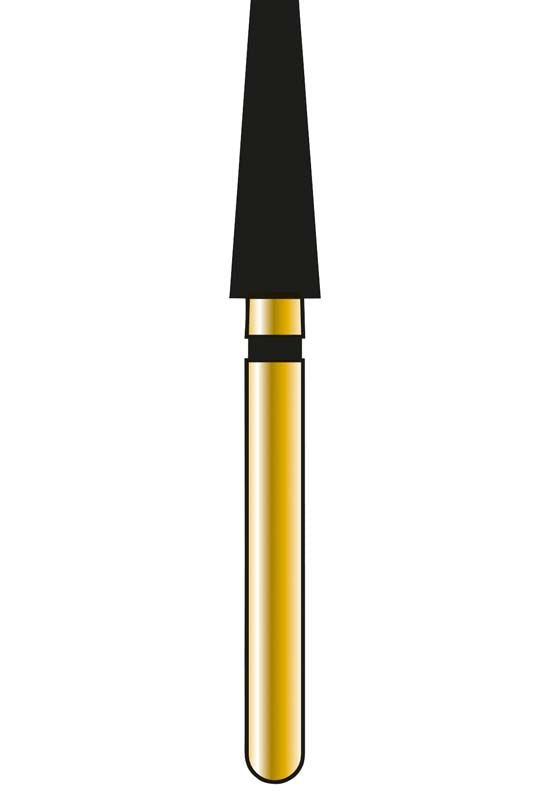 Detaillierte Nahaufnahme des Diatech Diamant FG G847 025 Schleifinstruments.