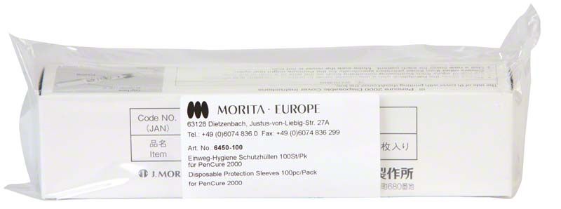 Einweg-Schutzhüllen für PenCure 2000 in Originalverpackung mit Etikett.