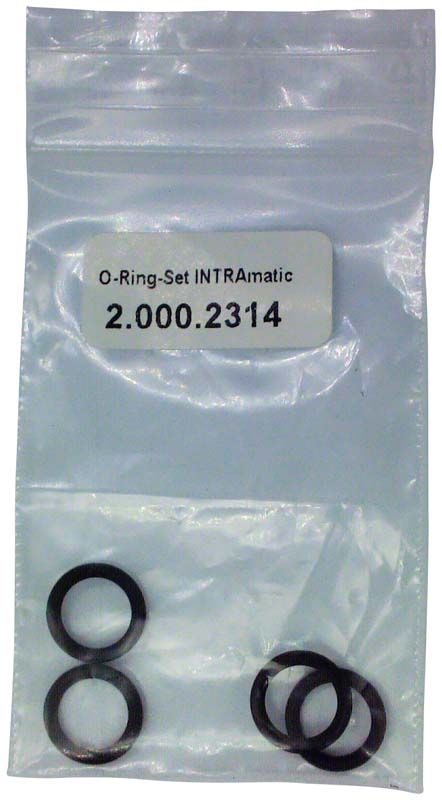 O-Ring-Set Intramatic in transparenter Kunststoffverpackung.