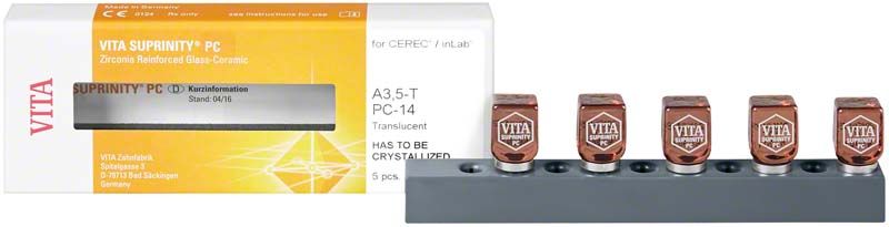 VITA SUPRINITY® PC Blöcke für CEREC®/inLab® in Farbe A3,5.