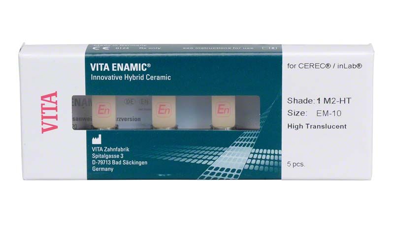 VITA ENAMIC® Hybridkeramikblock-Verpackung für CEREC®/inLab EM-10 HT 1M2.