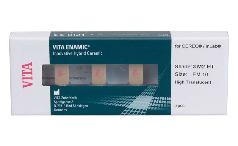 VITA ENAMIC® Hybridkeramikblöcke für CEREC® in Originalverpackung.