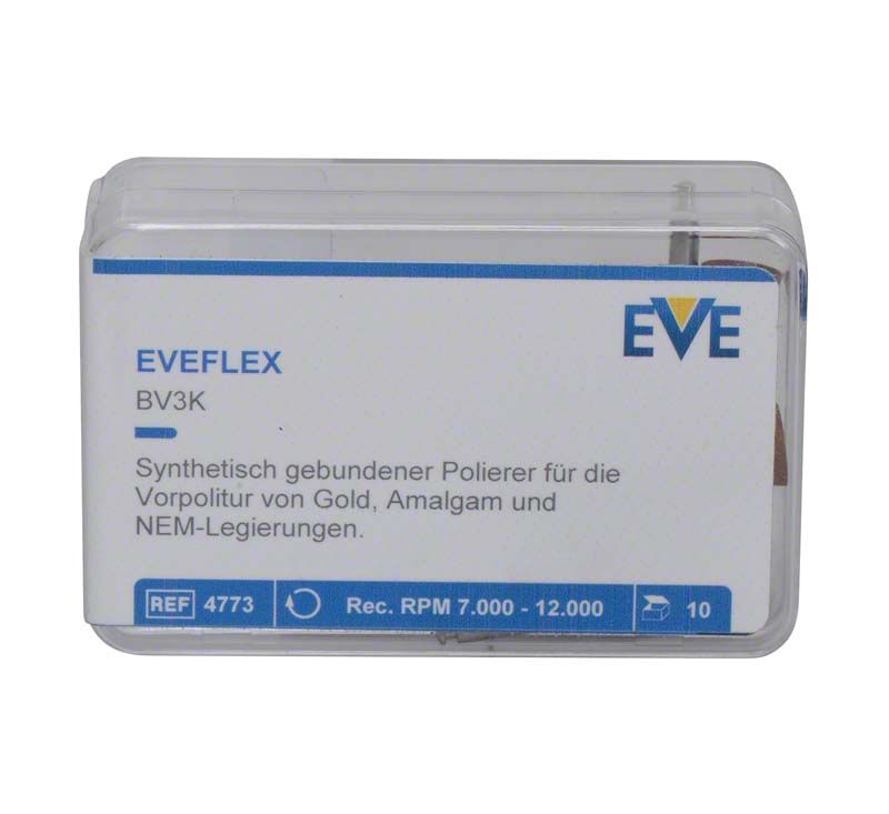 EVEFLEX BV3K Poliererpackung mit 10 Stück in Kunststoffbox.