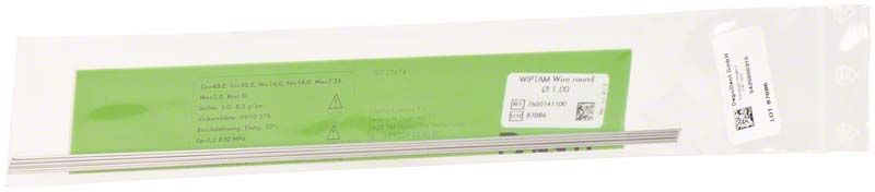 WIPTAM®-Draht rund Ø 1,0 mm in transparenter Verpackung.