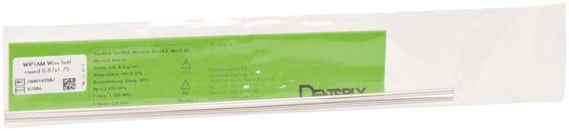 WIPTAM®-Draht halbrund in Verpackung mit grünem Etikett.