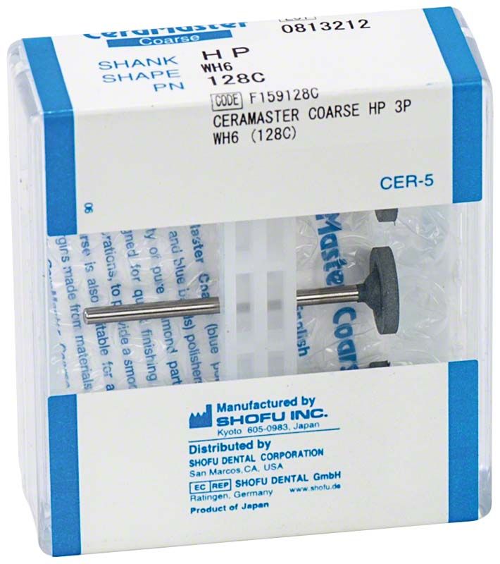 Verpackung von CeraMaster Coarse HP WH6 mit Schleifinstrumenten.