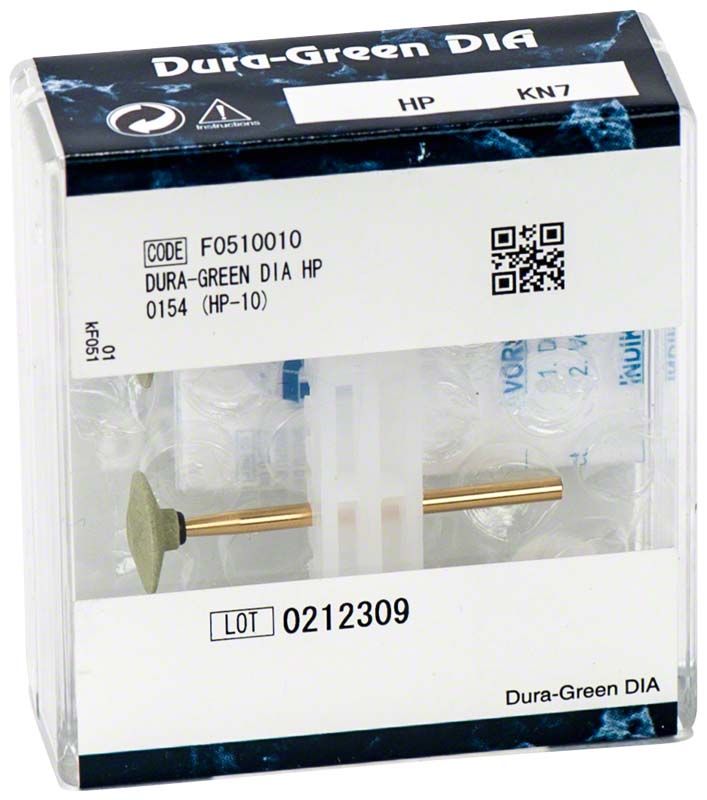 Dura-Green DIA HP KN7 Diamantschleifer in transparenter Verpackung