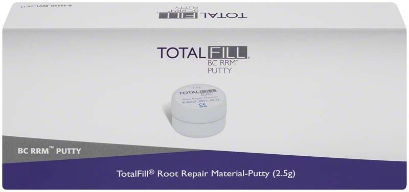 TotalFill® BC RRM™ Putty Verpackung mit sichtbarem Markenlogo und Produktname.