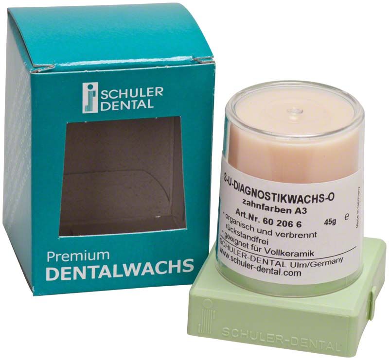 S-U-Diagnostikwachs organisch, Zahnfarben A3, mit Verpackung.