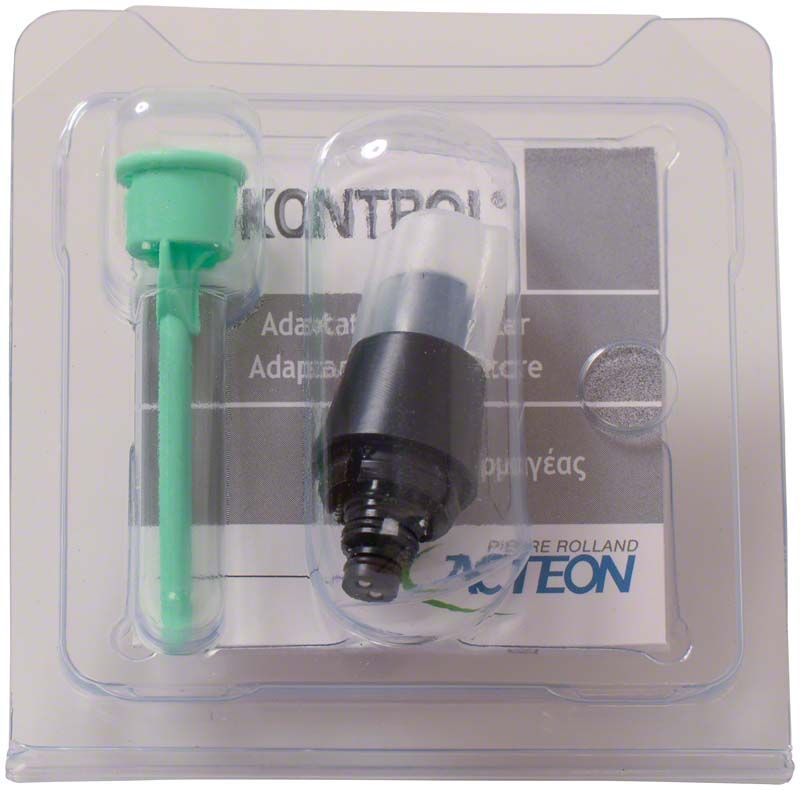 Adapter für KaVo I B in Blisterverpackung mit grünem Kunststoffaufsatz.