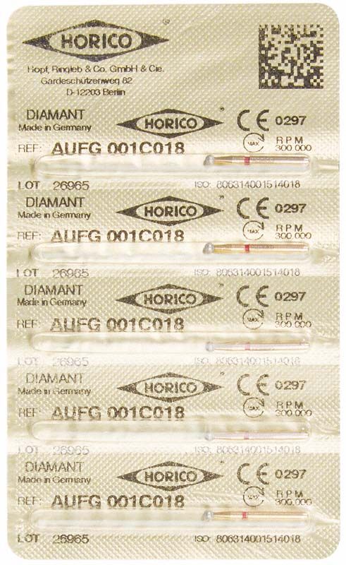 Verpackung der Löwenschleifer AuFG 001C 018 mit Diamantbeschichtung.