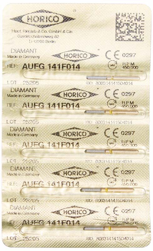 Verpackung von Löwenschleifer AuFG 141F 014 Diamant-Schleifkörpern.