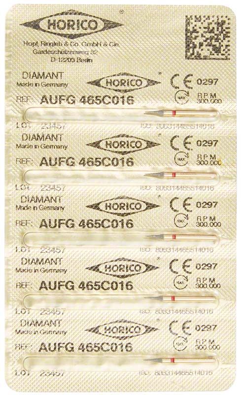 Verpackung von Löwenschleifer AuFG 465C 016 mit Diamantbeschichtung.