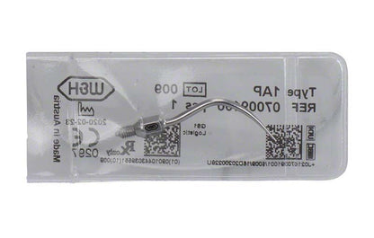 Scaler-Spitze Nr. 1AP in geöffneter transparenter Verpackung mit Etikettinformationen.