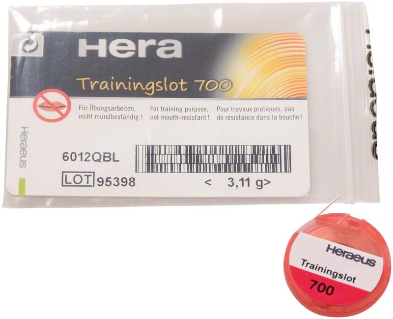 Trainingsmetall Trainingslot 700 in Verpackung mit roter Spule.