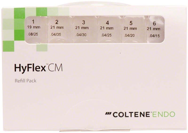 HyFlex™ CM NiTi-Feilen Sequenz Crown down 21mm Gr. S in Verpackung
