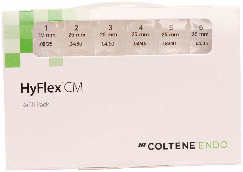 Verpackung der HyFlex™ CM NiTi-Feilen Sequenz Crown down 25mm Gr. M