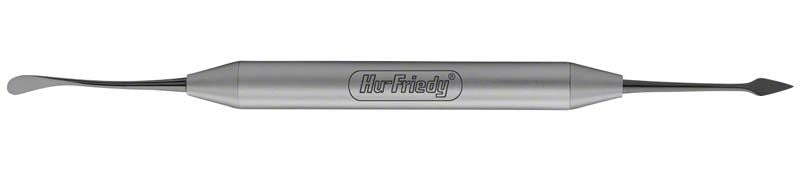 Raspatorium Buser - Black Line mit kurzem Griff, beidseitig gebogen.