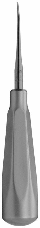 Luxierinstrument Black Line - 2mm, gebogenes medizinisches Instrument in Nahaufnahme