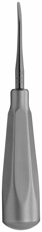 Gebogenes Luxierinstrument Black Line, 3mm, mit ergonomischem Griff.