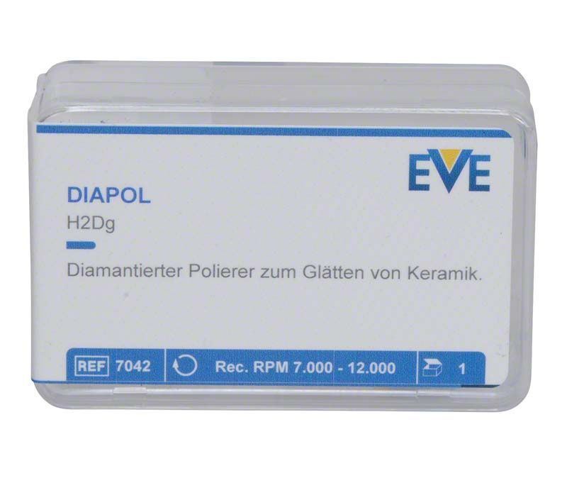 Diapol Handstück-Verpackung mit Produktdetails und Drehzahlbereich.